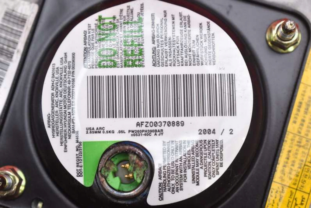 фото №10, Подушка безопасности подушка воздушная водителя 1c56900010 hyundai getz 1 i 02-05