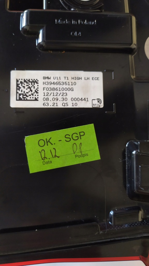 фото №10, Лампа bmw x1 u11 лампа задня ліва high europejska h3946535110 9465351