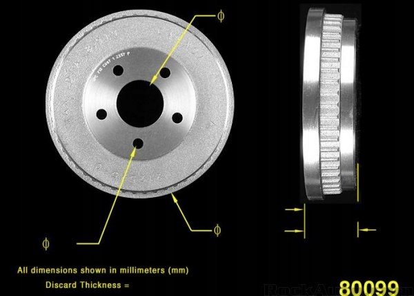 фото №1, Барабан гальмівний ford taurus 2001-2007