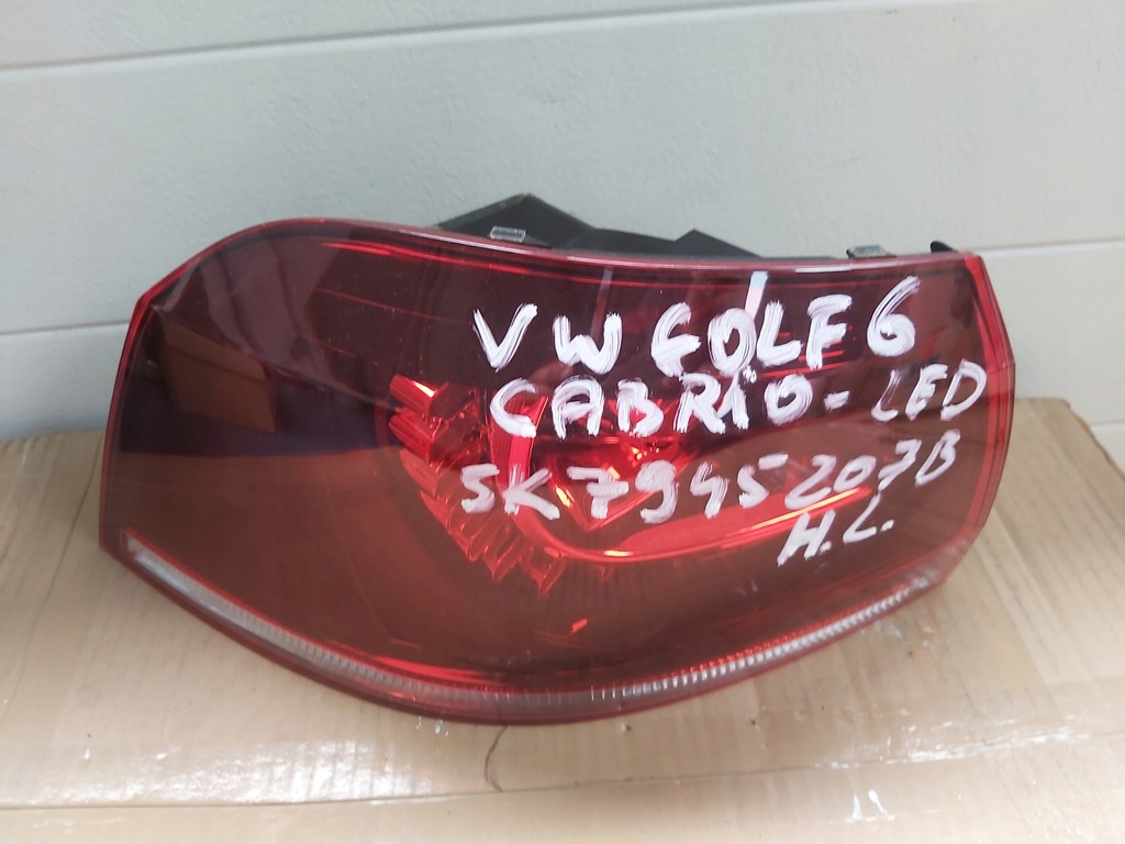 фото №1, Vw golf vi cabrio 5k7945207b лампа лівий задня led