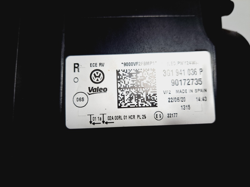 фото №13, Vw passat b8 lift лампа правая led 3g1941036p