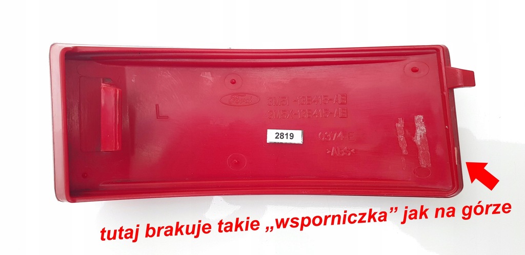 фото №9, Ford focus c-max 1 mk1 відбивач лампа задня заднього бампера ліва лівий