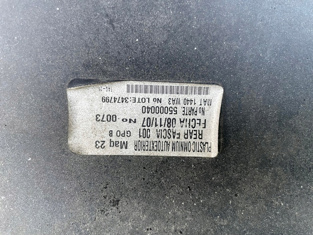 фото №5, Бампер задняя задний chevrolet hhr 2005- полный