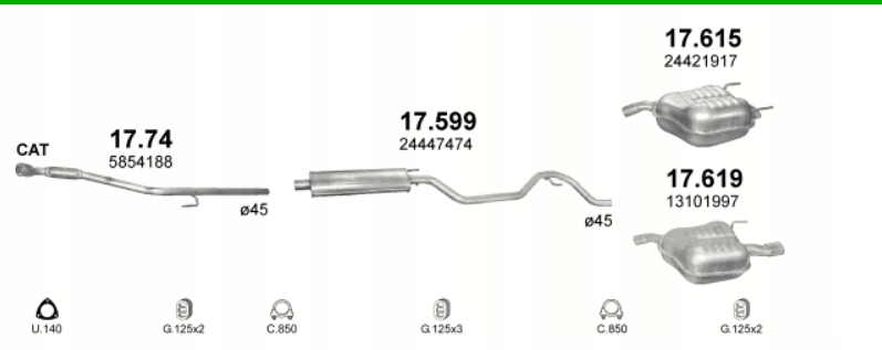 фото №5, Труба opel vectra c 17.74