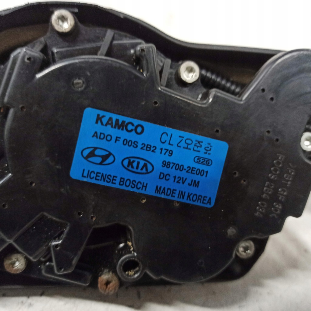 фото №12, Hyundai tucson i 04-09 5/5 pń двигатель дворник задняя 98700-2e001 треснувший