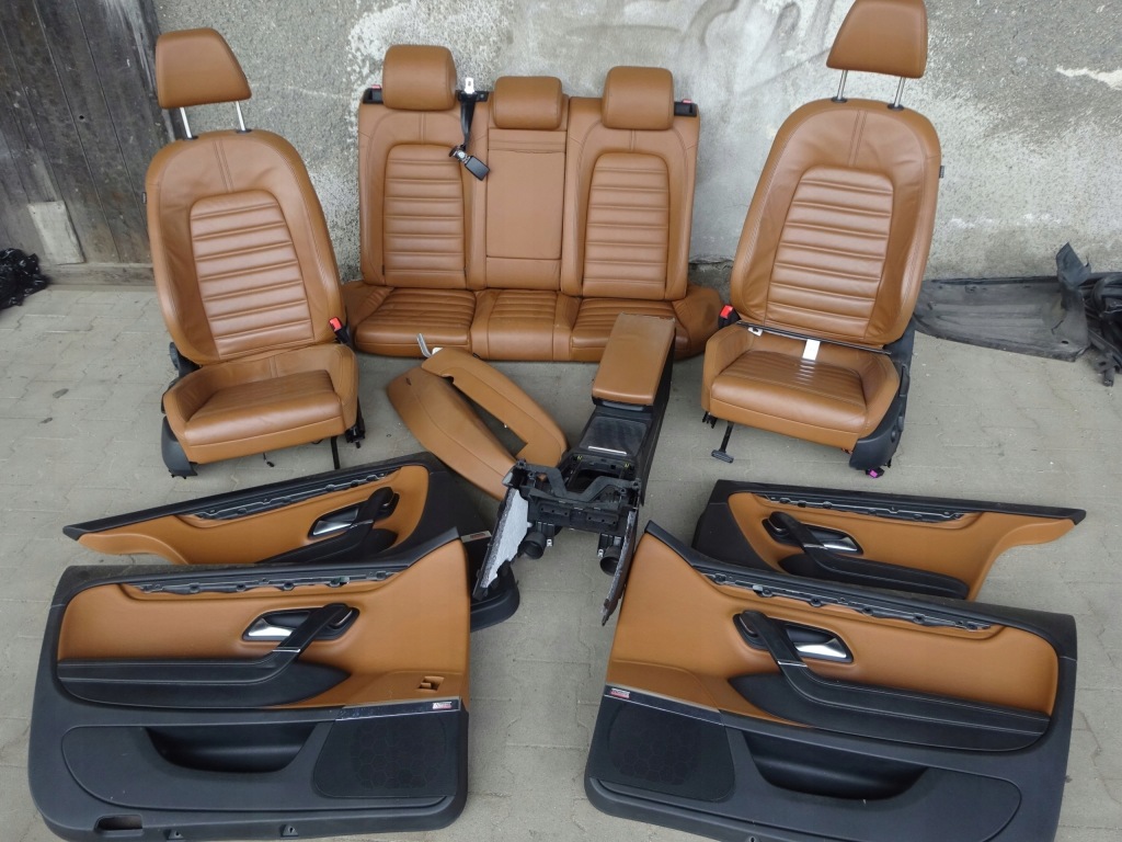 фото №5, Vw passat cc сиденья кожа коричневый электрика 2011r