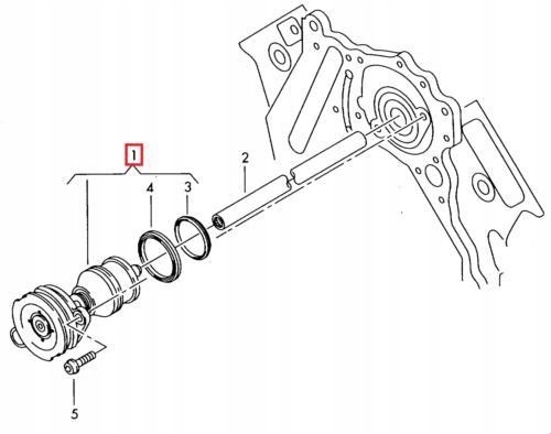 фото №9, Насос охолоджуюча рідина з кільце ущільнювальний vag vw phaeton touareg