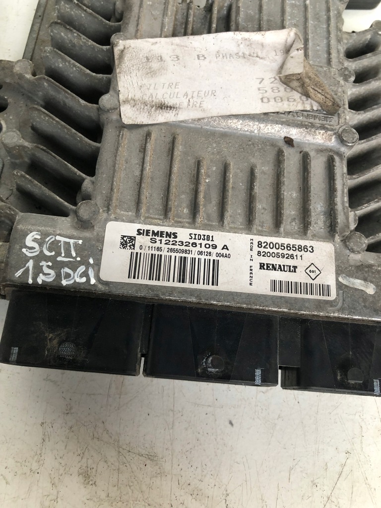 фото №3, Блок управления набор стартовый renault scenic ii 1.5 dci 8200565863