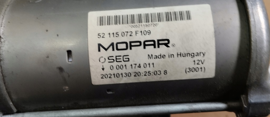 Стартер jeep compass 2.0 mtj m-jet 52115072 f109 0001174011 в Україні