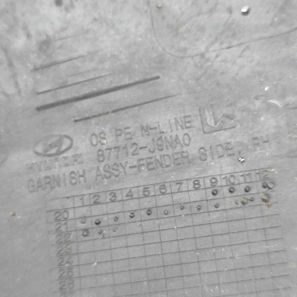 фото №7, Hyundai kona i 2022 перед сторона правая панель отделочный крыла