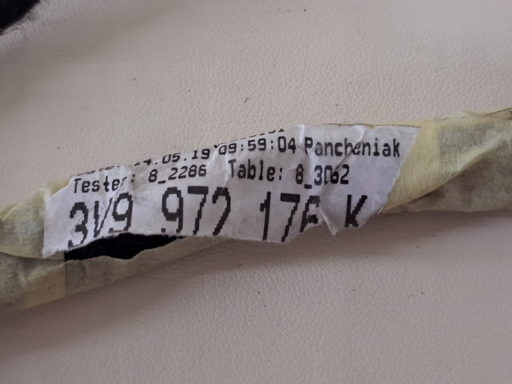 фото №7, Жгут цилиндра задний крышки багажника правая kombi skoda superb 3 iii 19r