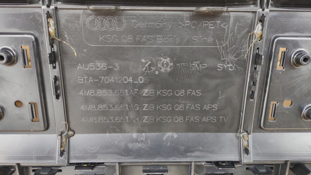 фото №11, Audi q8 4m8 решётка радиатора радиатора решётка радиатора 4m8853651a f/g/h pdc+radary оригинальный номер black