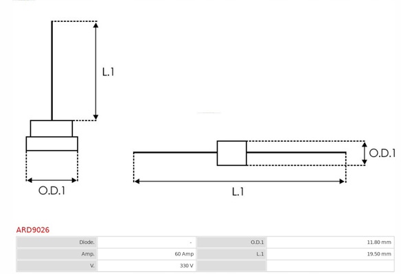 фото №2, Диод генератора as-pl