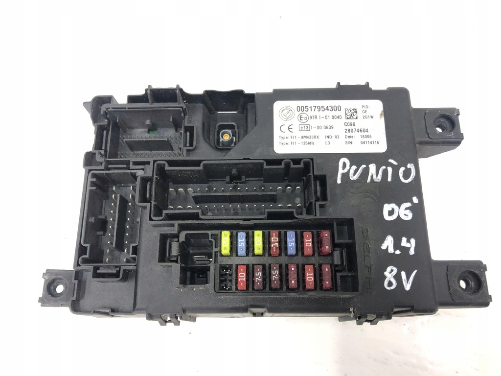 фото №1, Коробка модуль bsi fiat grande punto 00517954300