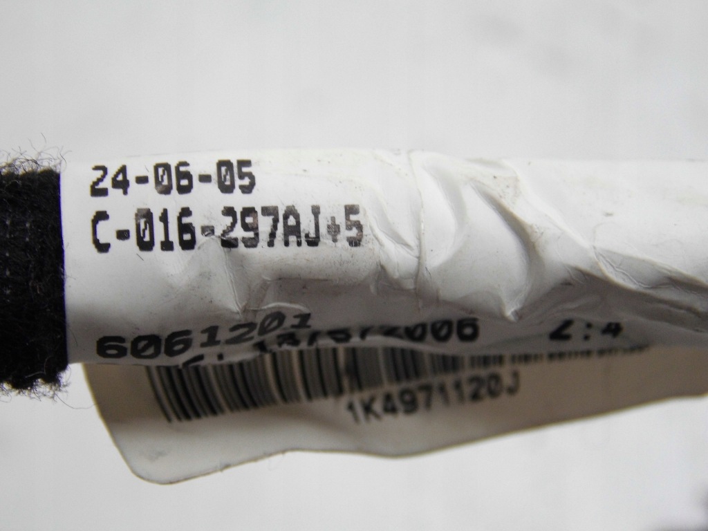 фото №9, Джгут двері 1k4971120j vw golf v 5 двері 2006r. ліва передня europa