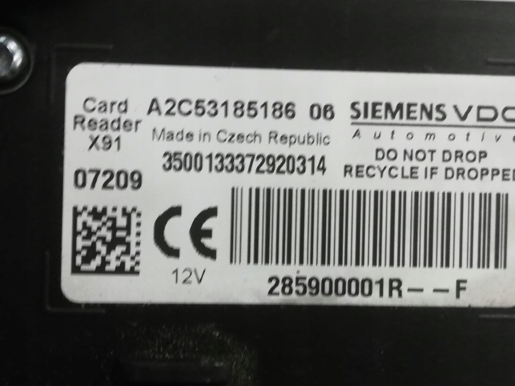 фото №5, Зчитувач карти laguna iii 285900001r