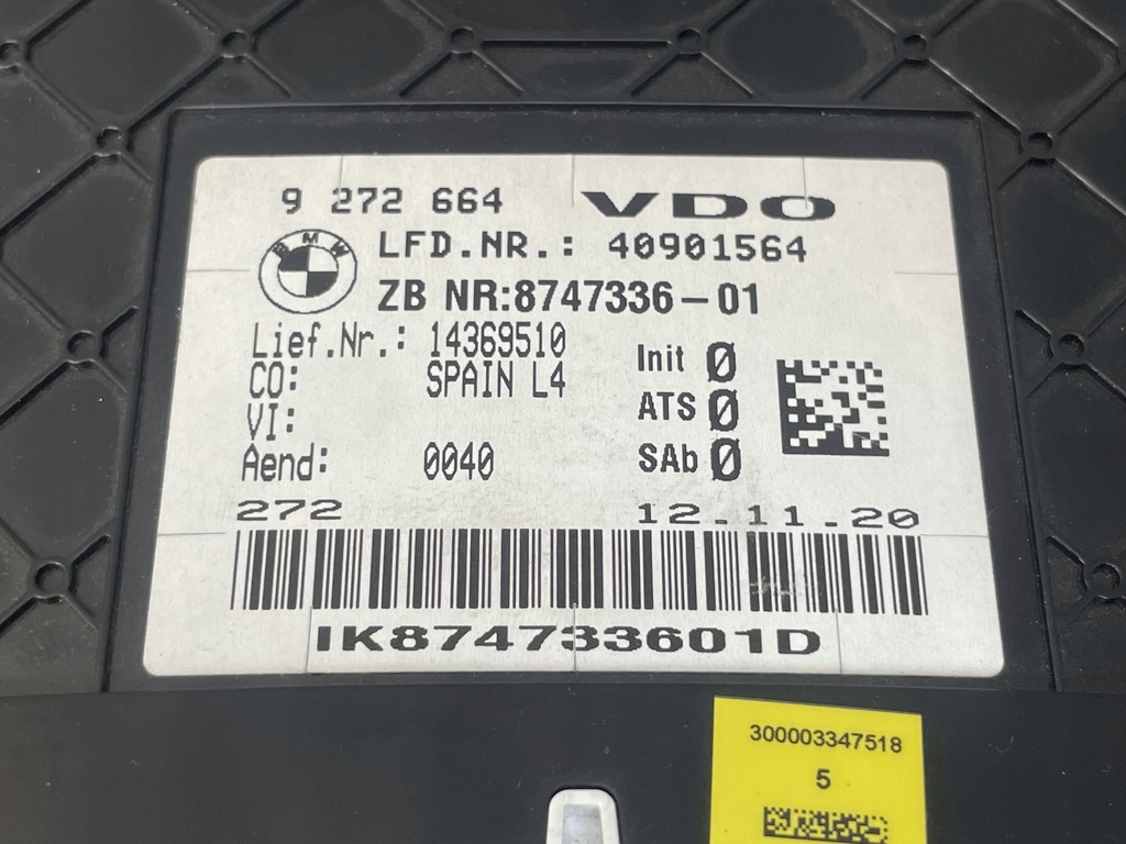 фото №13, Bmw оригинальный номер 8747336 3' f80 4' f82 f83 счетчик приборная панель спидометр hud