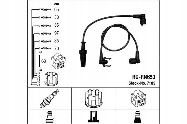 фото №1, Ngk дроти запалювання renault 25 2.8 v6 інжектор