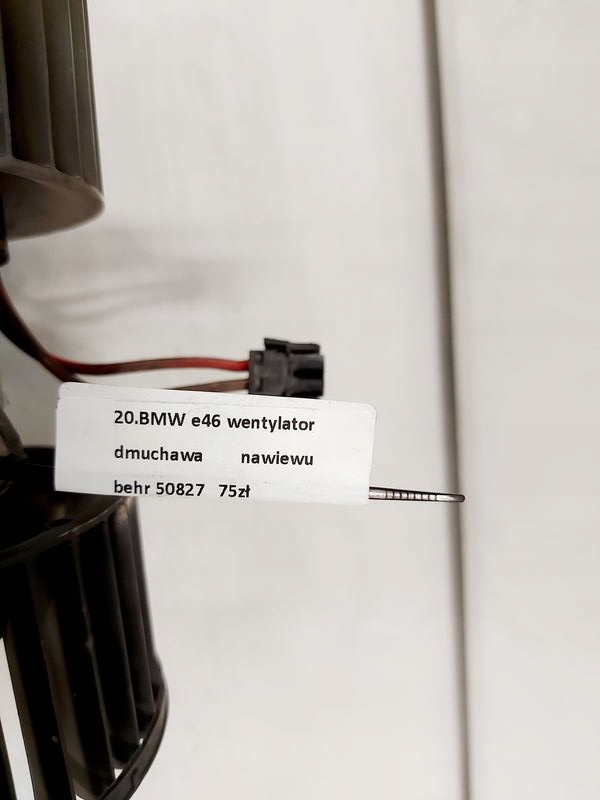 фото №6, Bmw 3 e46 вентилятор повітродувка обдув behr 50827