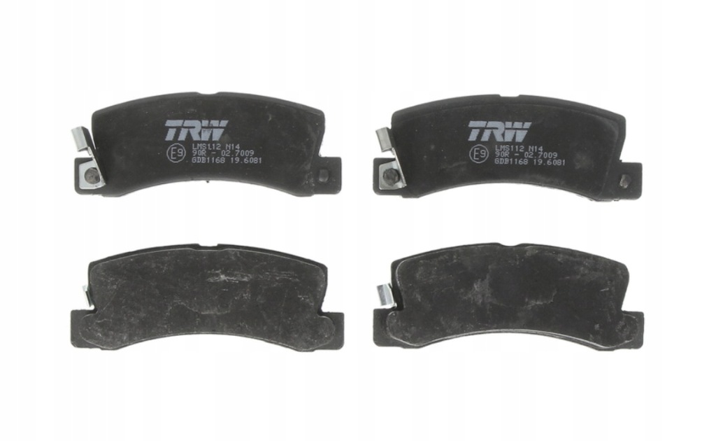 фото №1, Trw gdb1168 гальмівні колодки гальмівні задня toyota avensis t22/carina e t19/celica t20