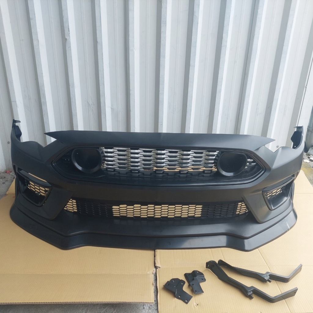 фото №12, Ford mustang 2018-2023 бампер передний комплект стиль mach 1