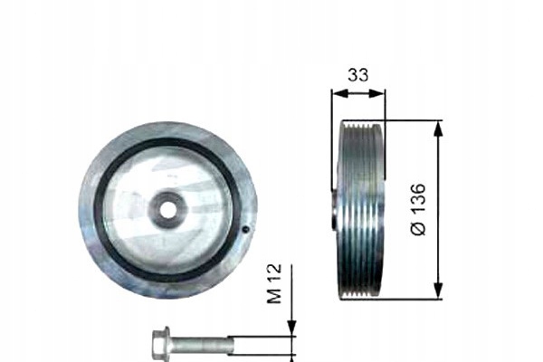 Купить Gates шкив коленчатого вала коленчатого opel movano renau