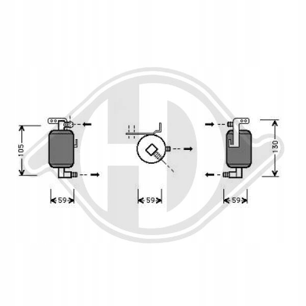 фото №1, Осушувач do citroen berlingo 96-02