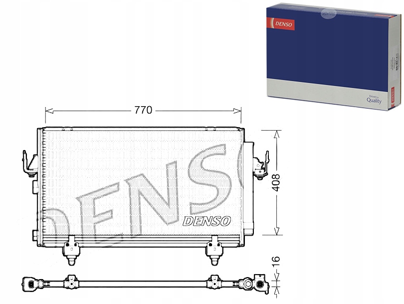 фото №1, Denso конденсатор кондиціонера toyota rav 4 ii 1.8/2