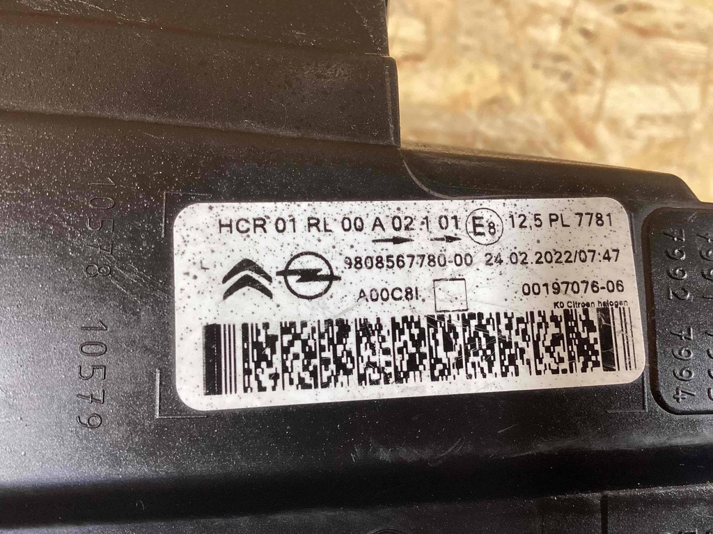 фото №13, Citroen jumpy лампы левая правая перед 9808567780 9808567680