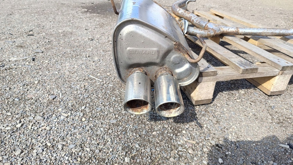 фото №8, Труба выхлопная гаситель выхлоп средний выхлоп конечный subaru wrx 2.4 vb 2022