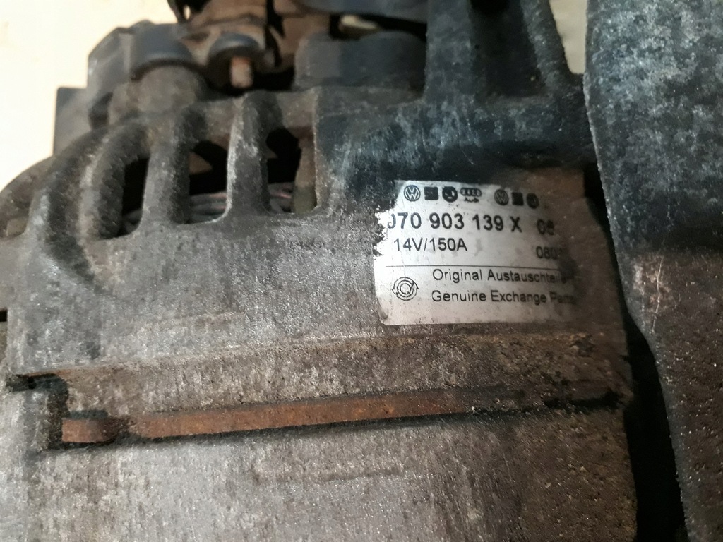 фото №7, Генератор vw t5 2.5 tdi 070903139x