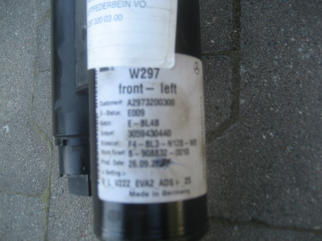 фото №8, Mercedes eqs 297 амортизатор перед левый 4 matic