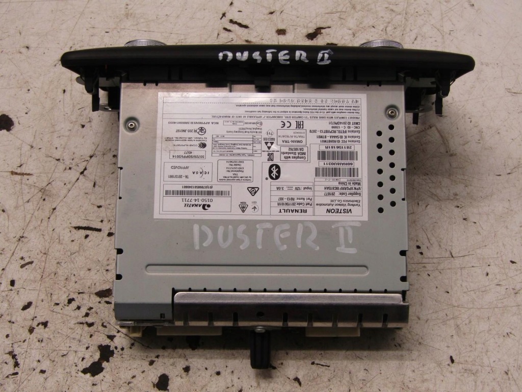 фото №2, Радіо радіопрогравач usb bluetooth dacia duster ii 281156181r