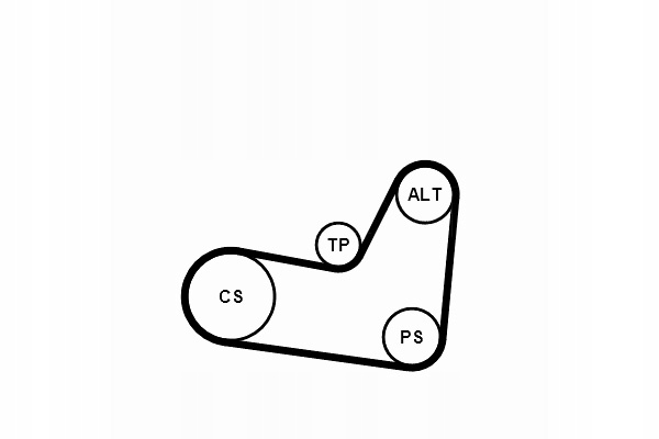 фото №2, Continental 6pk1070k2 набор ремень клиновой многоручейковый