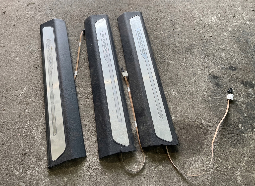 Купить Audi a8 4h0 d4 рестайлинг  09-17 накладка накладка порог led подсвеченная quattro