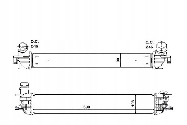 Купить Интеркулер renault laguna 1,5 dci 07- nrf