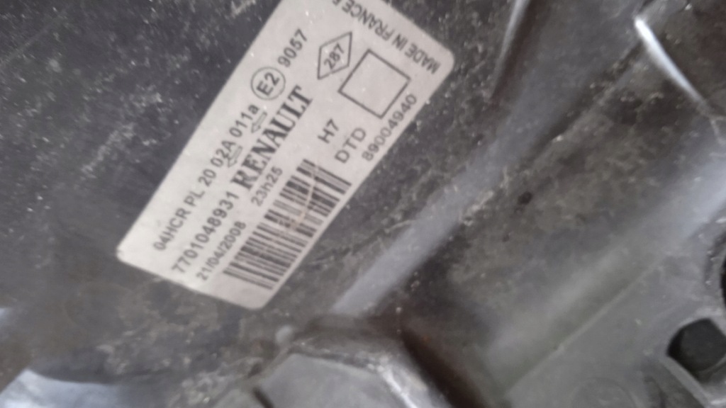 фото №9, Renault laguna ii лампа перед правая eu