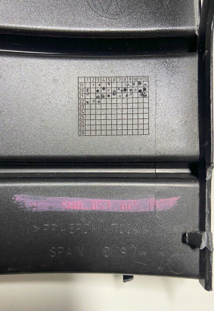 фото №6, Vw golf viii 8 r-line решётка бампера левая перед 5h0853665k