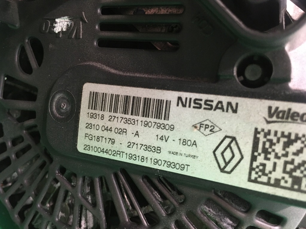 фото №2, Генератор clio v 1.5 dci 231004402r