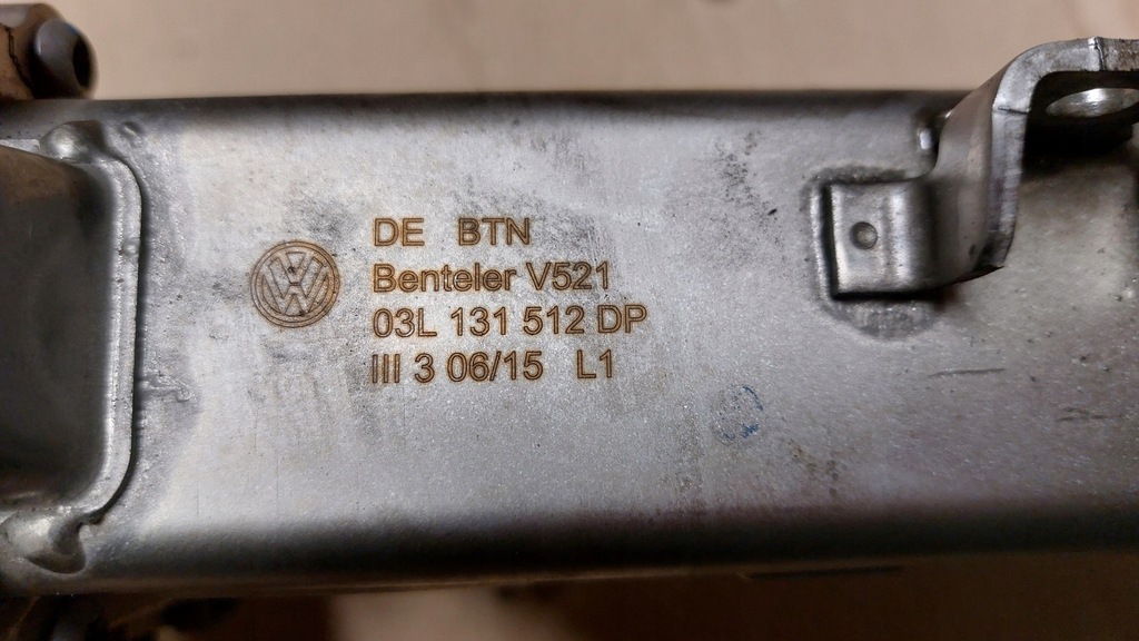 фото №6, Клапан egr радиатор выхлопных газов 1.6 tdi cay 03l131512dp 0280751016 vw seat skoda