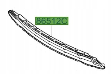фото №1, Hyundai grand santa fe 2016-2019 решітка радіатора бампера