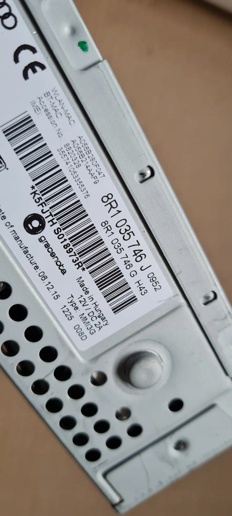 фото №10, Sq5 8r q5 мультимедиа блок mmi s4 b8 a4 a5 8r1035746j