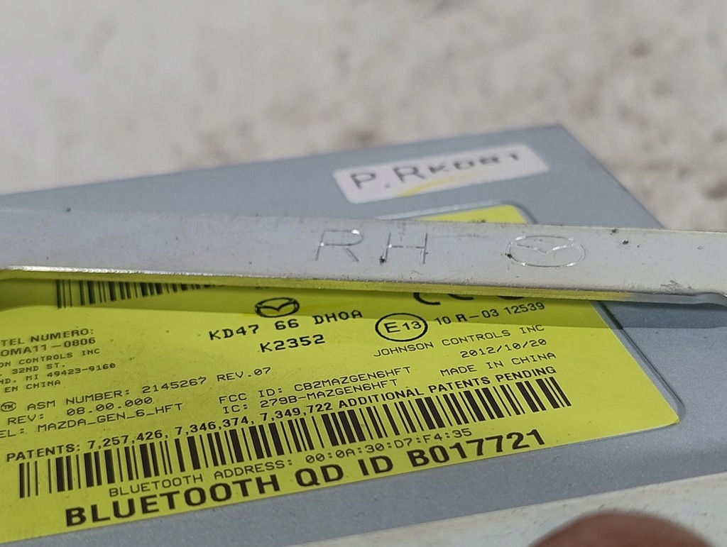фото №6, Модуль блок управления bluetooth mazda cx-5 cx5 i ke kd4766dh0a b017721