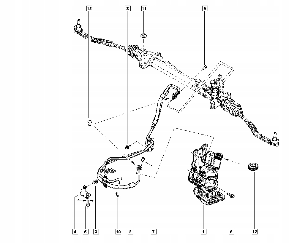фото №4, Шланг підсилювача електричний renault master iii opel movano 2.3 dci 10-