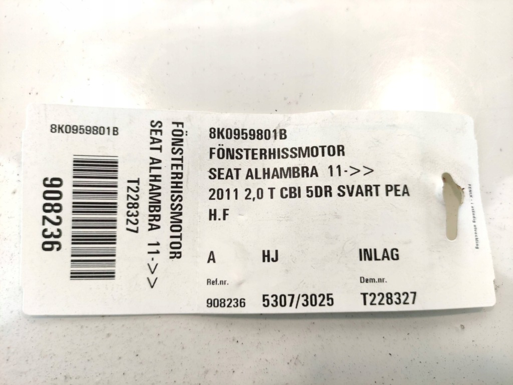 Audi a6 c7 моторчик скло дверей ліве перед 8k0959801b Оригінал