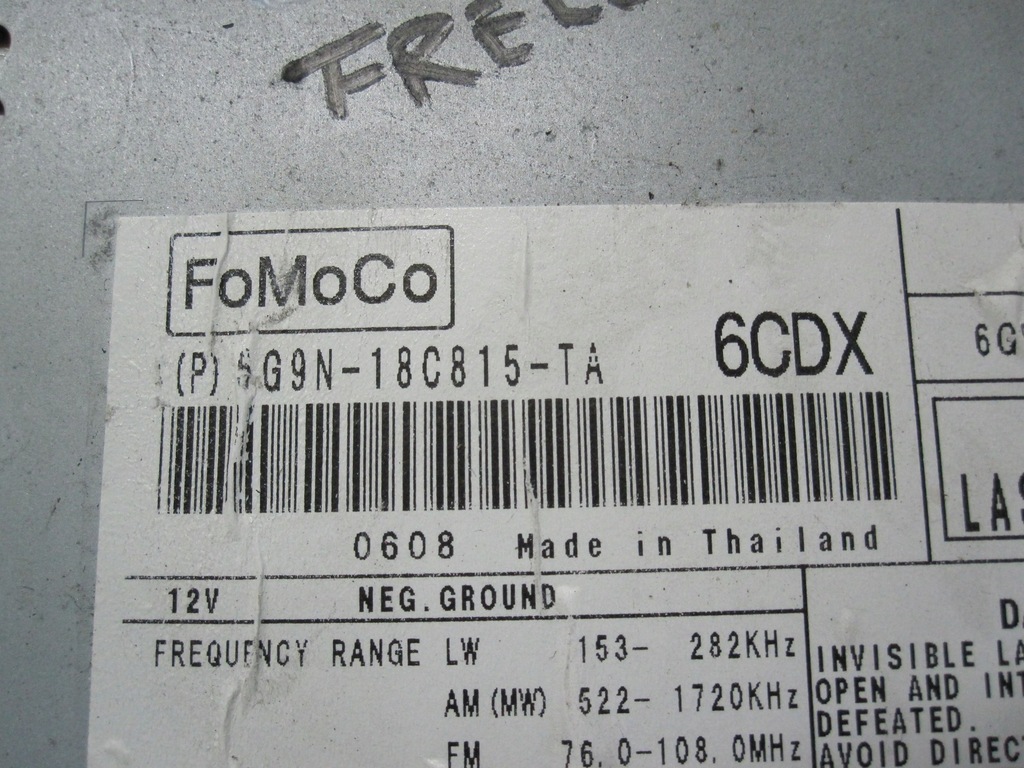 фото №6, Land rover freelander ii 06r радио cd 6g9n-18c815-ta