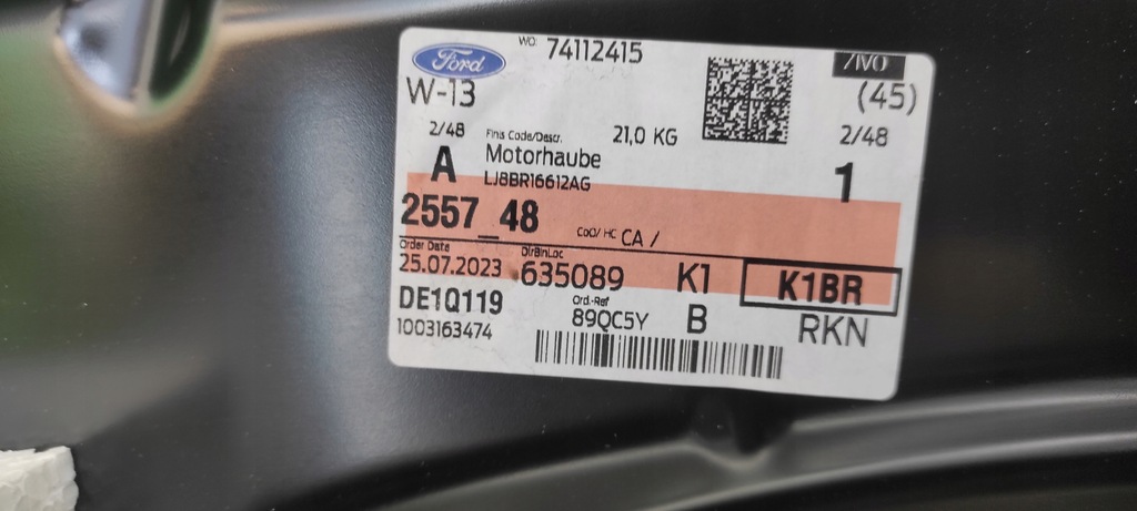 фото №9, Ford mustang mach e капот nowa lubań