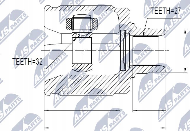 фото №2, Шарнир внутренний honda cr-v ii 2.0 01-, fr-v accord