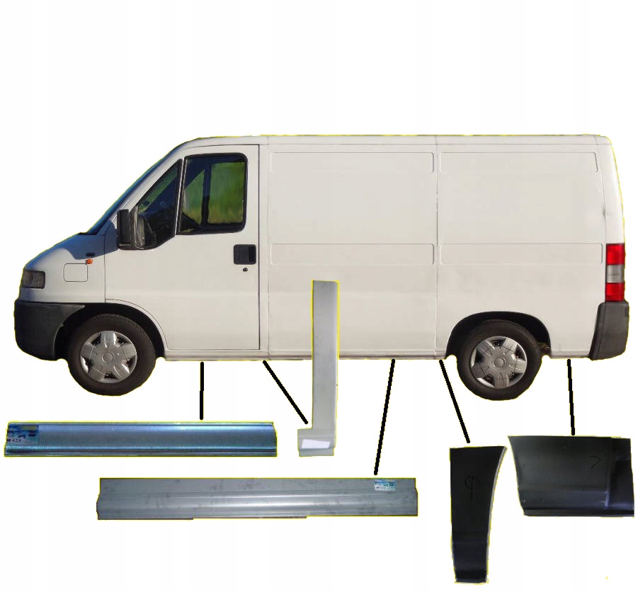 фото №1, Fiat ducato boxer jumper порог пороги комплект