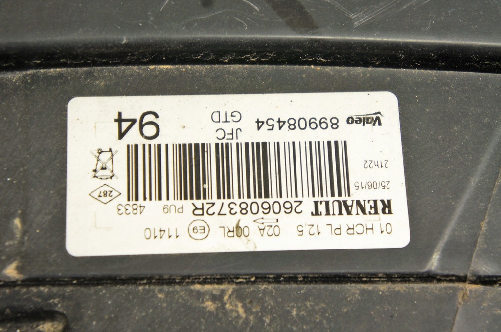 фото №7, Si033 renault espace v ^ лампа левый перед 260608372r